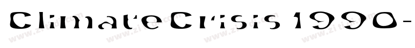 ClimateCrisis 1990字体转换